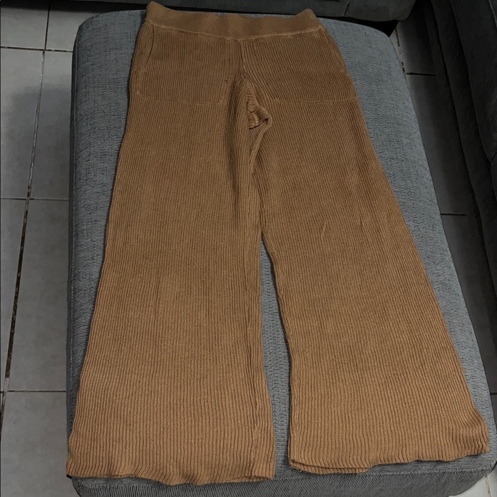 Free People Beach Women's Wide Leg Ribbed Pants